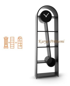 Almari Jam Hias Minimalis