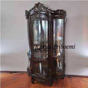 Lemari Pajangan China Setengan Lingkaran