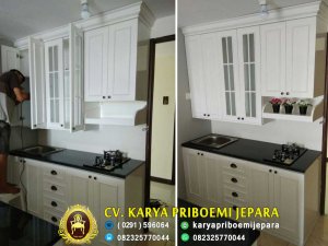 Pantry Dapur Apartemen Minimalis Putih